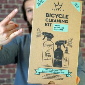 Pack d’entretien Peaty’s : LOAM FOAM 1L, DEGREASER 500ml, LINK LUBE conditions sec
